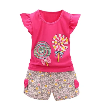 2020 Hot Sale Fashion 2PCS Toddler Kids Baby Girls Outfits Lolly T-shirt Tops+Short Pants Clothes Set Baby Set Clothing 6.19
2020 Hot Sale Fashion 2PCS Toddler Kids Baby Girls Outfits Lolly T-shirt Tops+Short Pants Clothes Set Baby Set Clothing 6.19