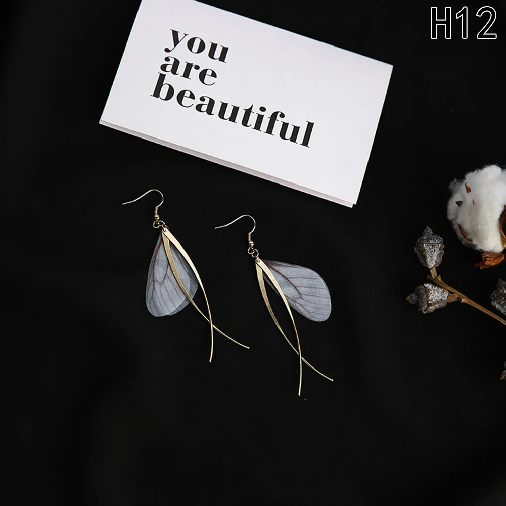 21 Designs Butterfly Wings Long Earrings*