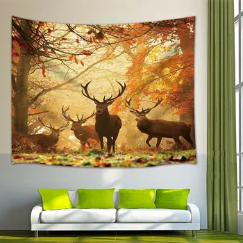 Animal Decor Cute Deer Mystical Foggy Forest Tapestry Wall Hanging for Bedroom Living Room Dorm Wall Art 
Animal Decor Cute Deer Mystical Foggy Forest Tapestry Wall Hanging for Bedroom Living Room Dorm Wall Art