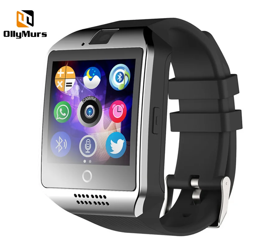 OllyMurs Q18 Smart Watch with Camera Bluetooth Smartwatch SIM Card phone call Wristwatch for ios Android Wearable Devices
OllyMurs Q18 Smart Watch with Camera Bluetooth Smartwatch SIM Card phone call Wristwatch for ios Android Wearable Devices