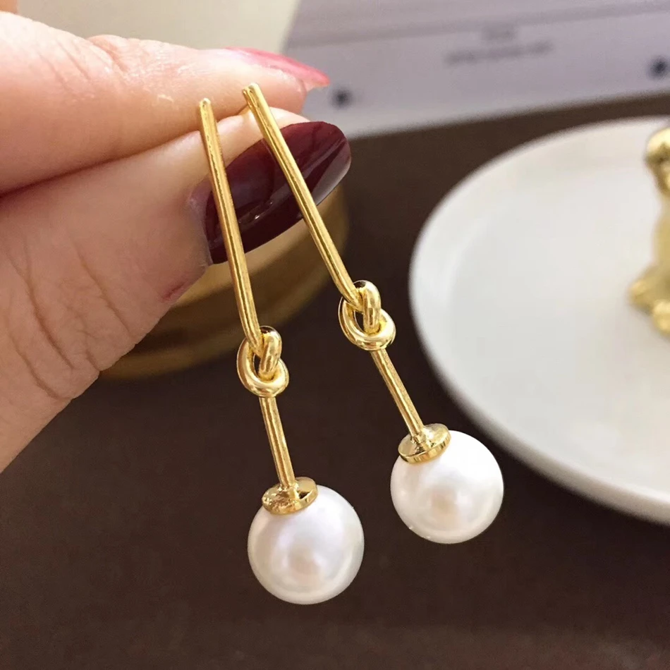 Yuaner 14K gold pure natural freshwater pearl eardrop, simple pearl earrings, pure handmade jewelry YEK
Yuaner 14K gold pure natural freshwater pearl eardrop, simple pearl earrings, pure handmade jewelry YEK