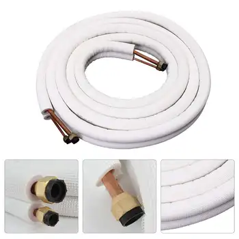 Air Conditioner Tube 1/4 3/8 Insulated Coil Copper Pipe 5m Air Conditioning Pipe Twin Line Set Aluminum Pipe Split Line Wire
Air Conditioner Tube 1/4 3/8 Insulated Coil Copper Pipe 5m Air Conditioning Pipe Twin Line Set Aluminum Pipe Split Line Wire