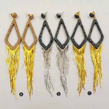 WT-RE029 WKT Jewelry Wholesale Custom Sparkly Rhinestone Pave Geometric Floc Earring Long Eardrop 5pcs/lot Fashion Arrived
WT-RE029 WKT Jewelry Wholesale Custom Sparkly Rhinestone Pave Geometric Floc Earring Long Eardrop 5pcs/lot Fashion Arrived