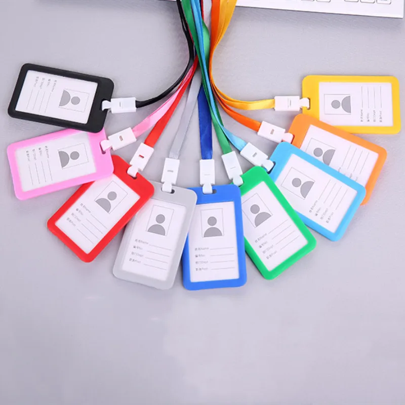 1pcs New Name Credit Card Holders Women Men PU Bank Card Neck Strap Card Bus ID Holder Students Kids Identity Badge with Lanyard
1pcs New Name Credit Card Holders Women Men PU Bank Card Neck Strap Card Bus ID Holder Students Kids Identity Badge with Lanyard