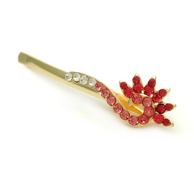 6pcs Fashion Hair Jewelry Peacock Crystal Rhinestone Hairpins For Women Hairgrips Clip Barrettes Trendy Accessories | Украшения и