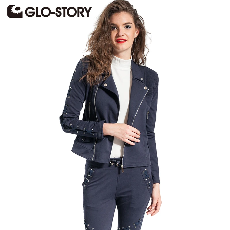 GLO-STORY Female Jacket 2018 Autumn New Cool Fashion Long Sleeve Turn-down Collar Slim Female Zipper Coat Jackets WPU-4293
GLO-STORY Female Jacket 2018 Autumn New Cool Fashion Long Sleeve Turn-down Collar Slim Female Zipper Coat Jackets WPU-4293