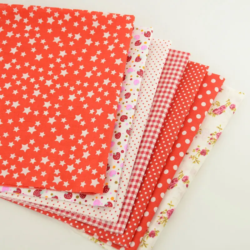 Lovely Red Color 7PCS/lot Cotton Fabric Cutting Pieces Tecido Tissue Handmade Dolls and Toys Quilting Meter Patchwork Sewing
Lovely Red Color 7PCS/lot Cotton Fabric Cutting Pieces Tecido Tissue Handmade Dolls and Toys Quilting Meter Patchwork Sewing