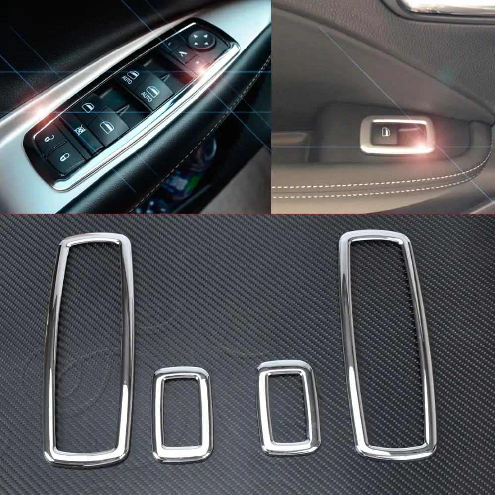 CITALL New 4Pcs Chrome Door Window Switch Cover Trim For Jeep Grand Cherokee Dodge Journey 2011 2012 2013 2014
CITALL New 4Pcs Chrome Door Window Switch Cover Trim For Jeep Grand Cherokee Dodge Journey 2011 2012 2013 2014