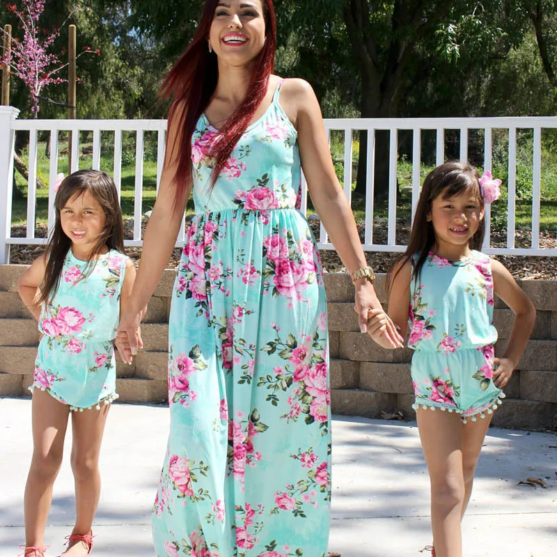 mother-and-daughter-dresses-flower-print-mommy-and-me-clothes-family-matching-outfits-look-mom-mum (3)