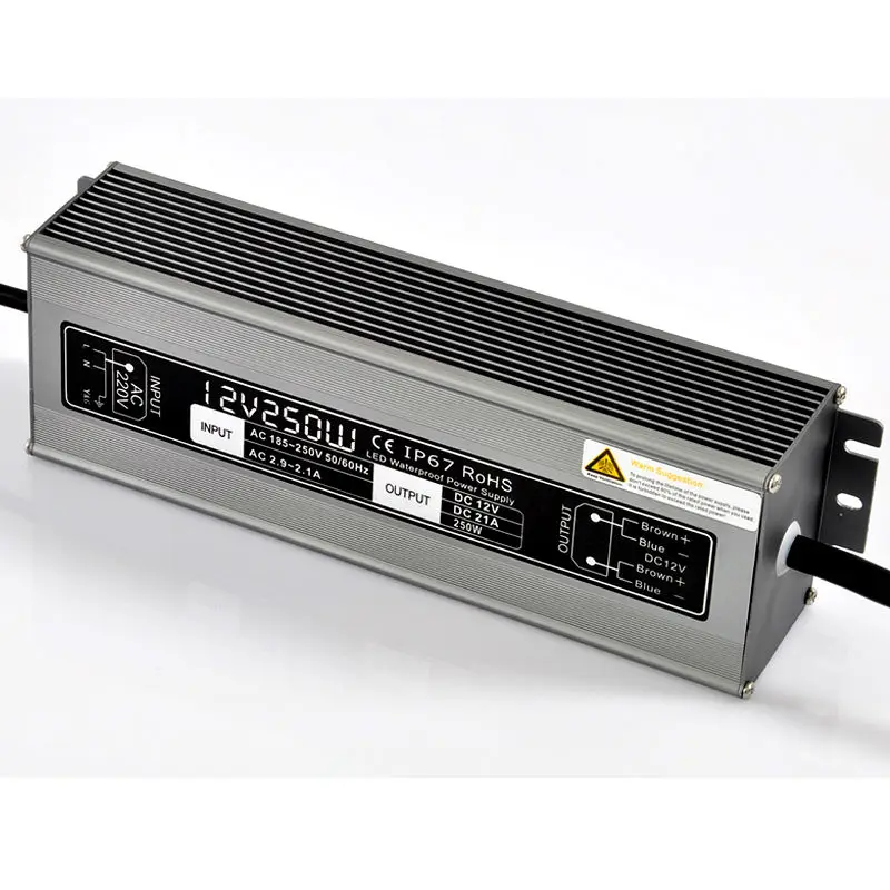 12V 250W waterproof power supply IP67 led driver 12v,Aluminum ac 110V 220v to 12v LED Driver Lighting Transformer for LED light
12V 250W waterproof power supply IP67 led driver 12v,Aluminum ac 110V 220v to 12v LED Driver Lighting Transformer for LED light