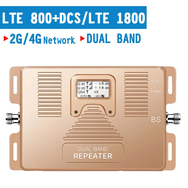 350 Sqm 2G 4G LTE 800 DCS 1800MHz Cellular Cell Phone Signal Repeater 4G Amplifier 70dB LCD Display Repeater Dual Band Booster
350 Sqm 2G 4G LTE 800 DCS 1800MHz Cellular Cell Phone Signal Repeater 4G Amplifier 70dB LCD Display Repeater Dual Band Booster