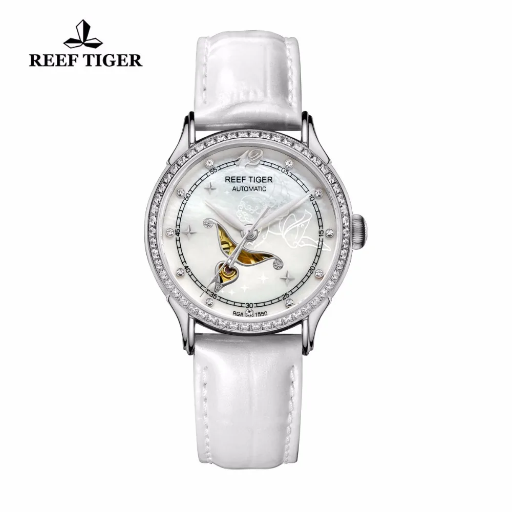 Часы женские с белым циферблатом и бриллиантами RGA1550|watch f|watch fashionwatch with |