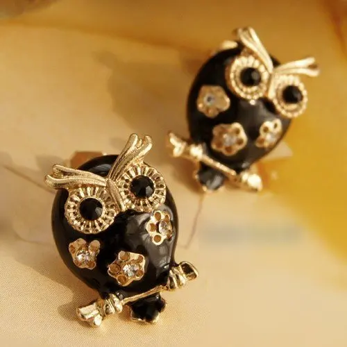Fashion Hot Sale New Style Fashion Bohemian Black Owl Crystal Vintage Stud Earrings E148
Fashion Hot Sale New Style Fashion Bohemian Black Owl Crystal Vintage Stud Earrings E148