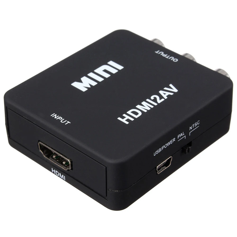 CNIM горячий мини HDMI к RCA Композитный Видео Аудио AV адаптер конвертер 720P 1080P | Лампы и