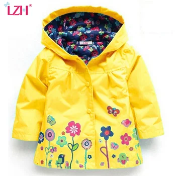 LZH Autumn Winter Jacket For Girls Windbreaker Boys Kids