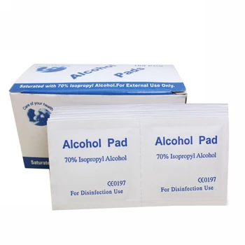100pcs/Box Portable Alcohol Swabs Pads Wipes Antiseptic Cleanser Cleaning Sterilization First Aid Home Makeup Antibacterial Tool
100pcs/Box Portable Alcohol Swabs Pads Wipes Antiseptic Cleanser Cleaning Sterilization First Aid Home Makeup Antibacterial Tool