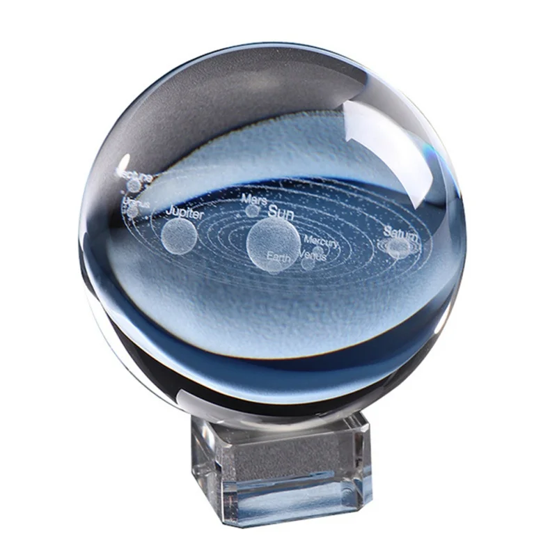 6CM Laser Engraved Galaxy Crystal Ball Miniature Model Crystal Craft Sphere Ornament Globe Glass Home Decor Gift
6CM Laser Engraved Galaxy Crystal Ball Miniature Model Crystal Craft Sphere Ornament Globe Glass Home Decor Gift