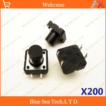 200 pcs 12*12*10mm Round Tactile Push Button Switch/Micro switch,12X12X10MM DIP button switch black
200 pcs 12*12*10mm Round Tactile Push Button Switch/Micro switch,12X12X10MM DIP button switch black