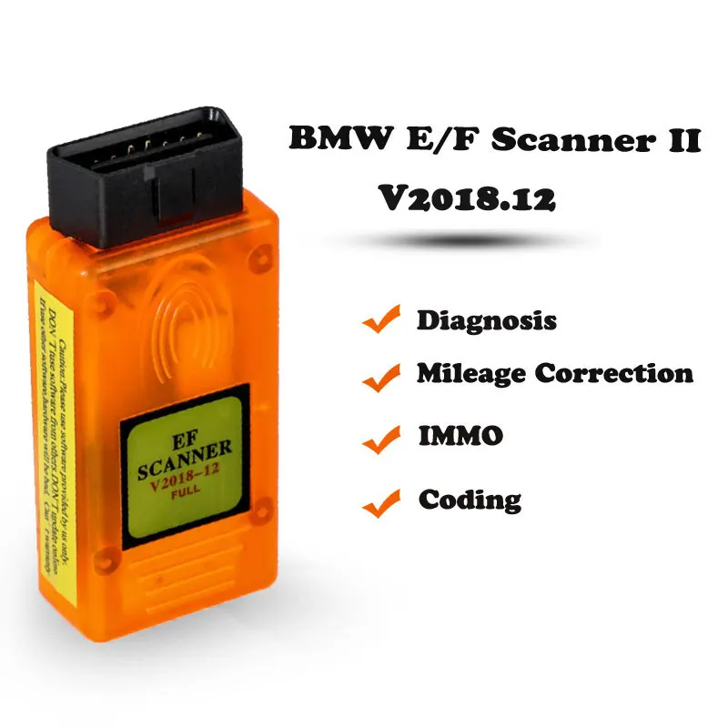 E/F Scanner II V2018.12 Full Version for BMW Diagnosis +IMMO + Mileage Correction +Coding
E/F Scanner II V2018.12 Full Version for BMW Diagnosis +IMMO + Mileage Correction +Coding