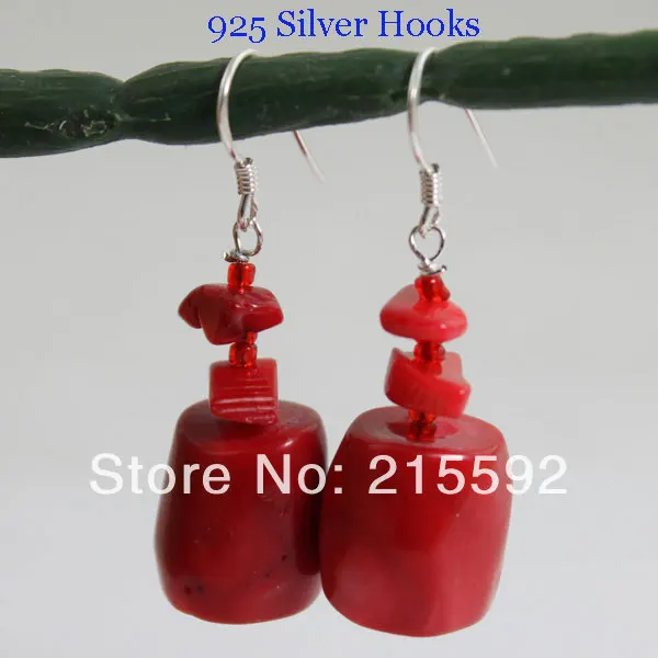 New Fashion Splendid Red Coral Earrings 925 Silver Hooks Fine Earrings Natural Coral Wedding Jewelry Free Shipping CN001
New Fashion Splendid Red Coral Earrings 925 Silver Hooks Fine Earrings Natural Coral Wedding Jewelry Free Shipping CN001