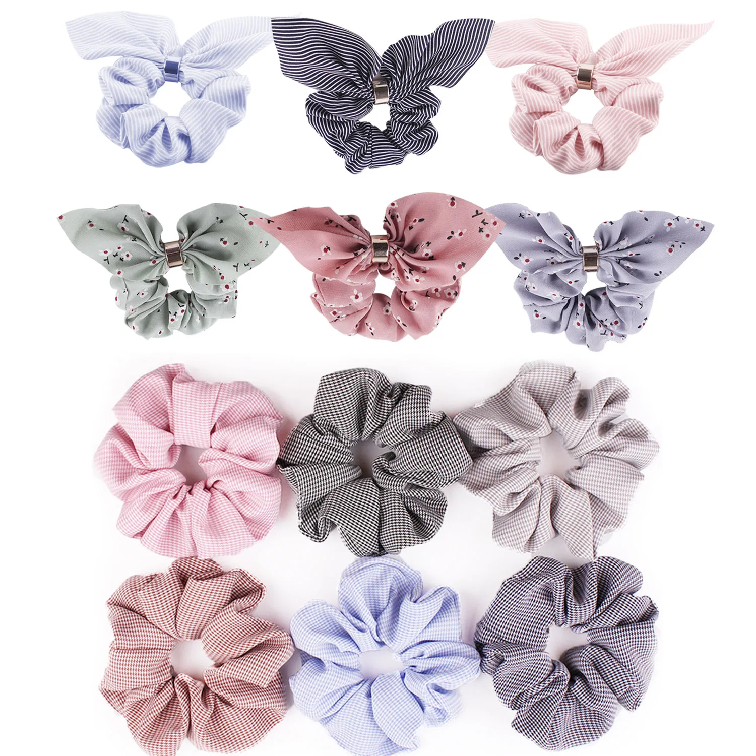 6PCS Fashion Rabbit Elastics Hair Ties 6PCS Ring Shape Hair Scrunchies Bands Ponytail Holder Set for Women Girls Ladies
6PCS Fashion Rabbit Elastics Hair Ties 6PCS Ring Shape Hair Scrunchies Bands Ponytail Holder Set for Women Girls Ladies