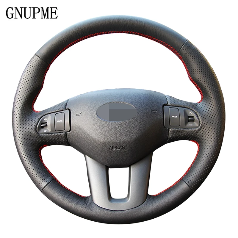 GNUPME Black DIY Hand-stitched Soft Artificial Leather Car Steering Wheel Cover for Kia Sportage 3 2011-2014 Kia Ceed 2010
GNUPME Black DIY Hand-stitched Soft Artificial Leather Car Steering Wheel Cover for Kia Sportage 3 2011-2014 Kia Ceed 2010
