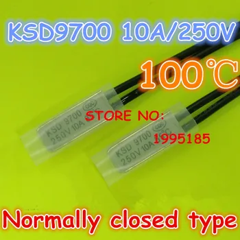 10pcs/lot KSD9700 10A250V 100 Degree Celsius (N.C.)Normally closed type Temperature Switch Thermostat Thermal Protector
10pcs/lot KSD9700 10A250V 100 Degree Celsius (N.C.)Normally closed type Temperature Switch Thermostat Thermal Protector