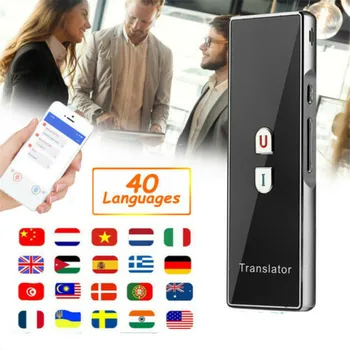 Portable Smart Voice Translator Wireless Bluetooth Translator Support 40 Languages Translation Voice Instant 4D14
Portable Smart Voice Translator Wireless Bluetooth Translator Support 40 Languages Translation Voice Instant 4D14