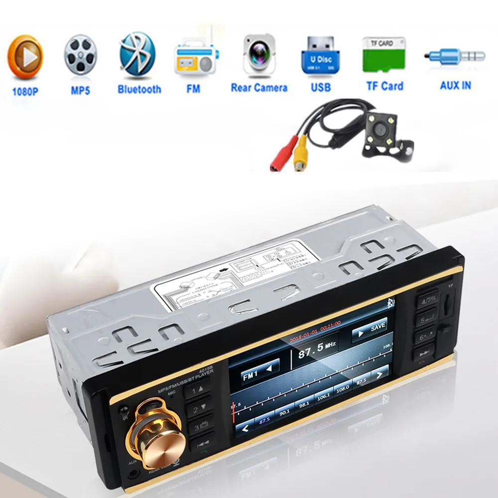 Golden black Autoradio 1 Din Car Radio 4.1 MP5 Car Player not Touch Screen Car Stereo Bluetooth Auto Radio Camera Android
Golden black Autoradio 1 Din Car Radio 4.1 MP5 Car Player not Touch Screen Car Stereo Bluetooth Auto Radio Camera Android