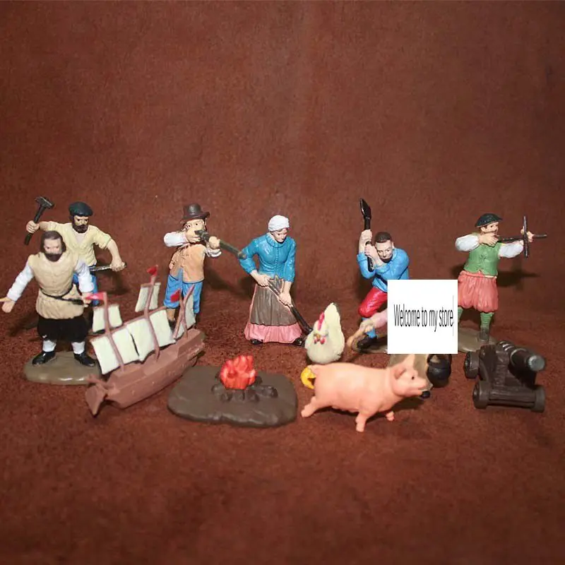 solid pvc figure SimulationThe simulation model toy People Animal sailing cannon11pcs/set
solid pvc figure SimulationThe simulation model toy People Animal sailing cannon11pcs/set
