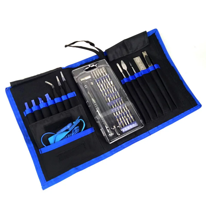 Portable 75-In-1 Multi-Functional Screwdrivers Set Repair Tools For Tablets Phones Watches Laptops Repairing Tool Set with bag
Portable 75-In-1 Multi-Functional Screwdrivers Set Repair Tools For Tablets Phones Watches Laptops Repairing Tool Set with bag