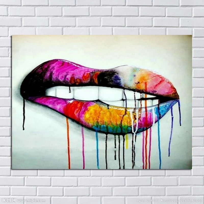 Free Shipping Oil Painting Handpainted Canvas Modren Rhino Designed Abstract Lip Modern Canvas Colorful Wall Stickers no Framed
Free Shipping Oil Painting Handpainted Canvas Modren Rhino Designed Abstract Lip Modern Canvas Colorful Wall Stickers no Framed