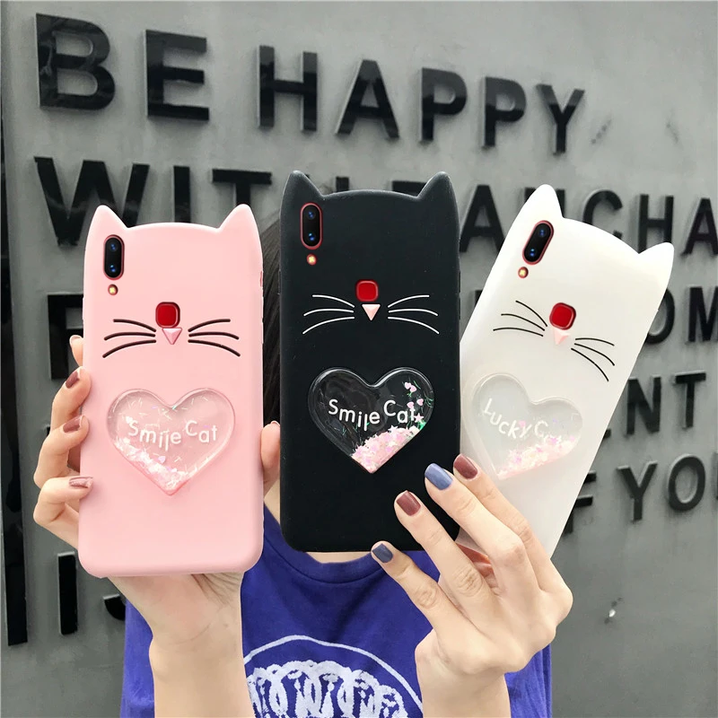 3D Silicon quicksand Cat Cartoon Case For Vivo V9 Case Vivo Y85 cute case for Vivi Y67 Y66 V5 V7 Y75 X20 PLUS X9S Plus Y53 X21
3D Silicon quicksand Cat Cartoon Case For Vivo V9 Case Vivo Y85 cute case for Vivi Y67 Y66 V5 V7 Y75 X20 PLUS X9S Plus Y53 X21