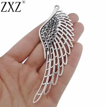 ZXZ 5pcs Large Angel Wing Feather Charms Pendants for Jewelry Making Findings 106x38mm
ZXZ 5pcs Large Angel Wing Feather Charms Pendants for Jewelry Making Findings 106x38mm
