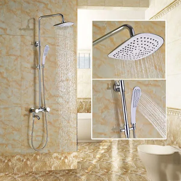 Wholesale And Retail Rain Shower Faucet Tub Spout Valve Mixer Shower Mixer Tap w/ Handheld Shower
Wholesale And Retail Rain Shower Faucet Tub Spout Valve Mixer Shower Mixer Tap w/ Handheld Shower