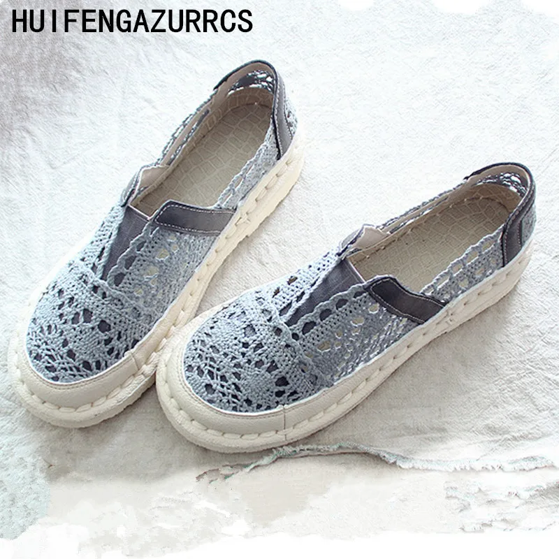 HUIFENGAZURRCS-Pure handmade lazy shoes,lace hook Ladies flower casual shoes ,Sweet art comfortable breathable flat shoes,3color
HUIFENGAZURRCS-Pure handmade lazy shoes,lace hook Ladies flower casual shoes ,Sweet art comfortable breathable flat shoes,3color