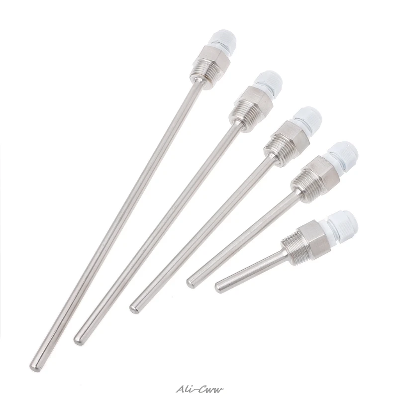 1/2"NPT Stainless Steel Thermowell Threads for Temperature Sensors Thermowells For Temperature Instruments Thermometer 50-250mm
1/2"NPT Stainless Steel Thermowell Threads for Temperature Sensors Thermowells For Temperature Instruments Thermometer 50-250mm