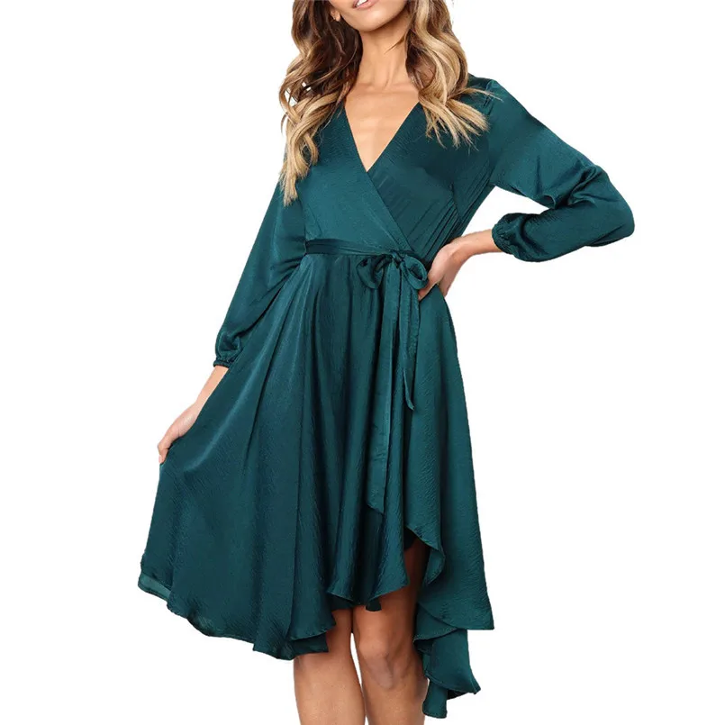 Spring Summer New Dress Elegant Fashion Womens Sexy Long Sleeve Solid Bow Belt Bandage V-Neck Party bandage dress A1
Spring Summer New Dress Elegant Fashion Womens Sexy Long Sleeve Solid Bow Belt Bandage V-Neck Party bandage dress A1