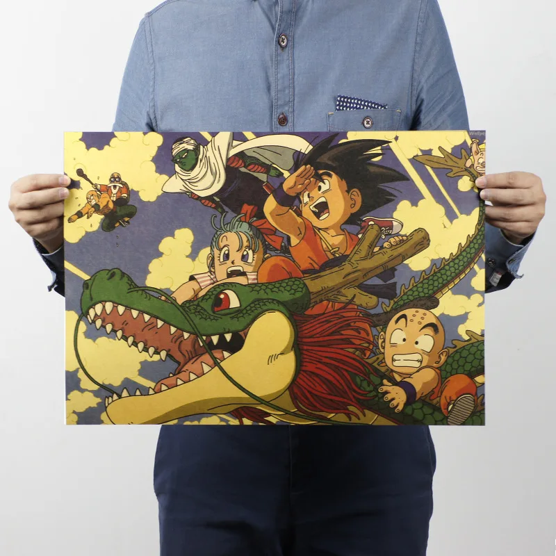 Мультфильм Dragon Ball фильм крафт Бумага ретро постер на стену Стикеры декоративная