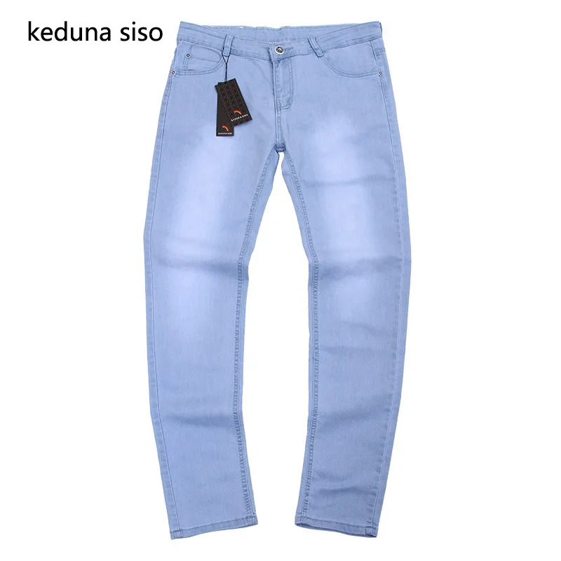 2018 Spring Summer Men Light Blue Jeans Male thin Pencil Pants Denim Long Trousers Skinny Jeans
2018 Spring Summer Men Light Blue Jeans Male thin Pencil Pants Denim Long Trousers Skinny Jeans