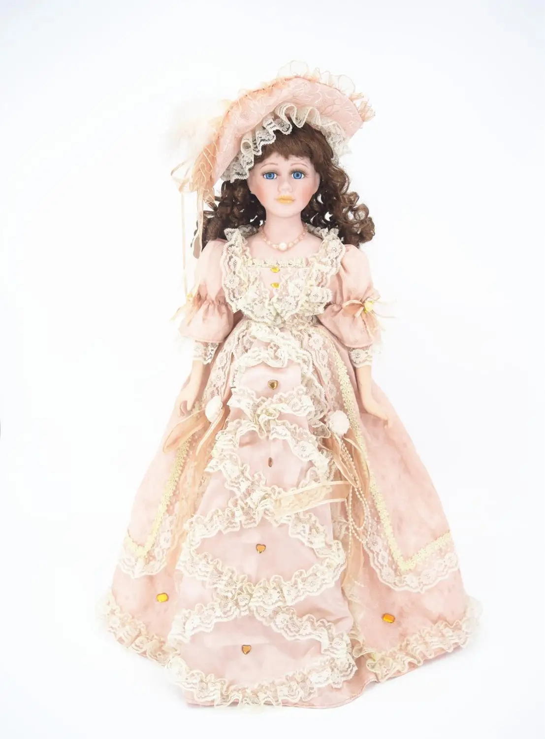 60cm Vintage Victoria Porcelain Doll Lifelike Style Collection Ceramics Doll Birthday Christmas Gift Artistic Home Decoration
60cm Vintage Victoria Porcelain Doll Lifelike Style Collection Ceramics Doll Birthday Christmas Gift Artistic Home Decoration