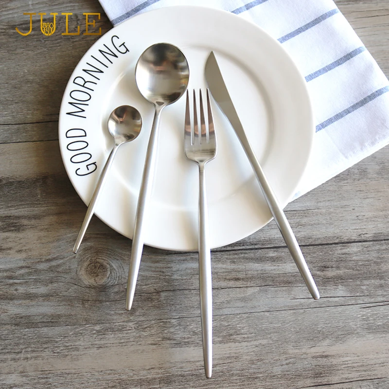 Silver Cutlery Set 304 Stainless Steel Tableware 4-pcs Western Classic Knife Fork Tablespoon Dinner Dining Sets Service 1person
Silver Cutlery Set 304 Stainless Steel Tableware 4-pcs Western Classic Knife Fork Tablespoon Dinner Dining Sets Service 1person