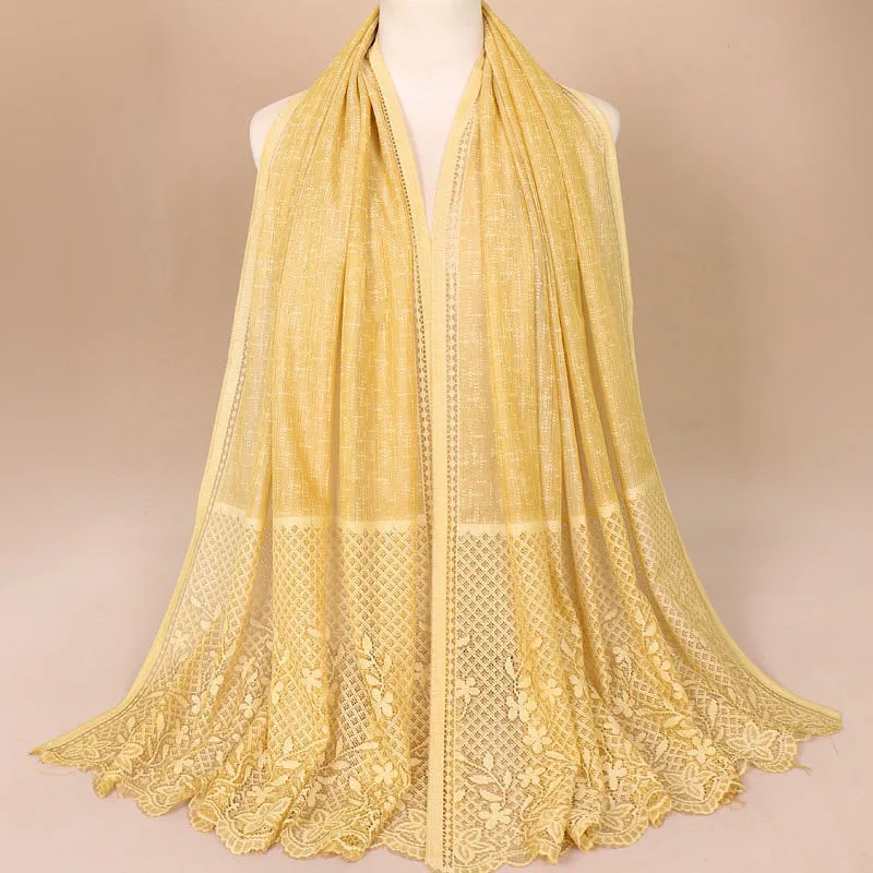 2019 Autumn And Pattern Tatting Monochrome Women Hijab Hollow Out Ventilation Vertical Sense Multipurpose Head Scarf Foulard
2019 Autumn And Pattern Tatting Monochrome Women Hijab Hollow Out Ventilation Vertical Sense Multipurpose Head Scarf Foulard