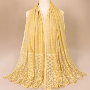 2019 Autumn And Pattern Tatting Monochrome Women Hijab Hollow Out Ventilation Vertical Sense Multipurpose Head Scarf Foulard
2019 Autumn And Pattern Tatting Monochrome Women Hijab Hollow Out Ventilation Vertical Sense Multipurpose Head Scarf Foulard