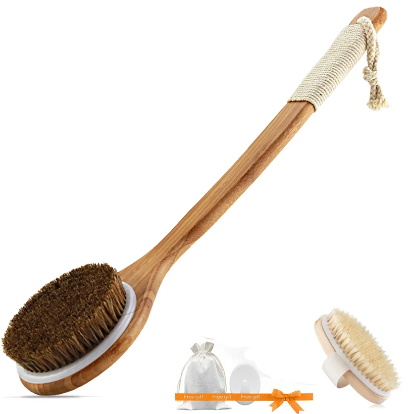Bath Brush Natural bristle Massage Bath Brush Body massage SPA Dry Brush Exfoliating Long Handle Wood Body Shower Brush D40
Bath Brush Natural bristle Massage Bath Brush Body massage SPA Dry Brush Exfoliating Long Handle Wood Body Shower Brush D40