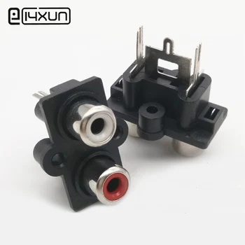 2pcs 2Pole RCA Female Audio Video Plug jack red + white input AV Socket Connector with 180 Degrees Pin
2pcs 2Pole RCA Female Audio Video Plug jack red + white input AV Socket Connector with 180 Degrees Pin