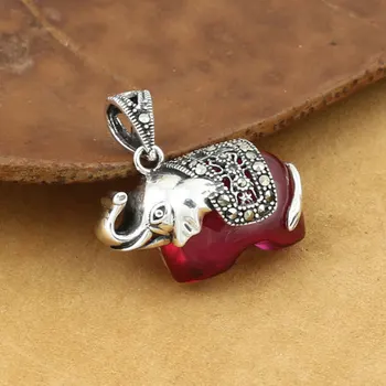 FNJ MARCASITE Elephant Pendant 925 Silver Hang Rose Red Stone Pure S925 Thai Silver Pendants Women for Jewelry Making
FNJ MARCASITE Elephant Pendant 925 Silver Hang Rose Red Stone Pure S925 Thai Silver Pendants Women for Jewelry Making