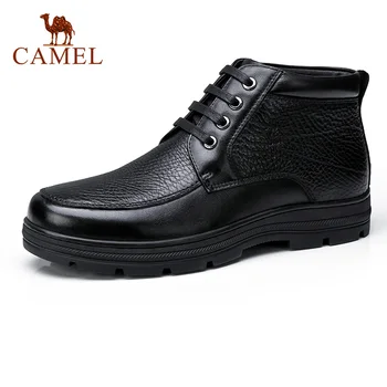 CAMEL Men's Snow Winter Short Boots with Fur Retro Genuine Leather Boot Non-slip Business Men's Shoes Rubber non-slip Botas
CAMEL Men's Snow Winter Short Boots with Fur Retro Genuine Leather Boot Non-slip Business Men's Shoes Rubber non-slip Botas