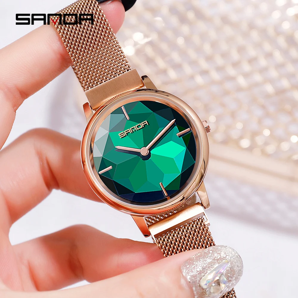 SANDA Top Brand Luxury Womens Watches Women Fashion Quartz Watch Ladies Mesh Steel Bracelet Wristwatches Clock Relogio Feminino
SANDA Top Brand Luxury Womens Watches Women Fashion Quartz Watch Ladies Mesh Steel Bracelet Wristwatches Clock Relogio Feminino