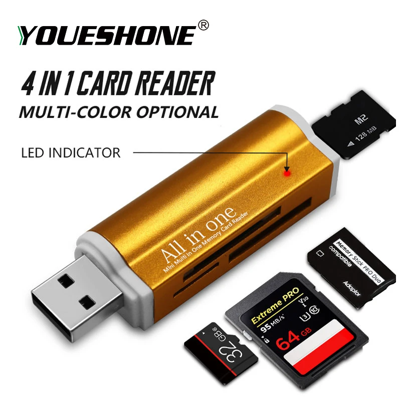 High quality Micro Memory Card Multi All in 1 Reader Adapter for Micro SD USB 2.0 TF M2 MMC MS PRO DUO Card Reader
High quality Micro Memory Card Multi All in 1 Reader Adapter for Micro SD USB 2.0 TF M2 MMC MS PRO DUO Card Reader